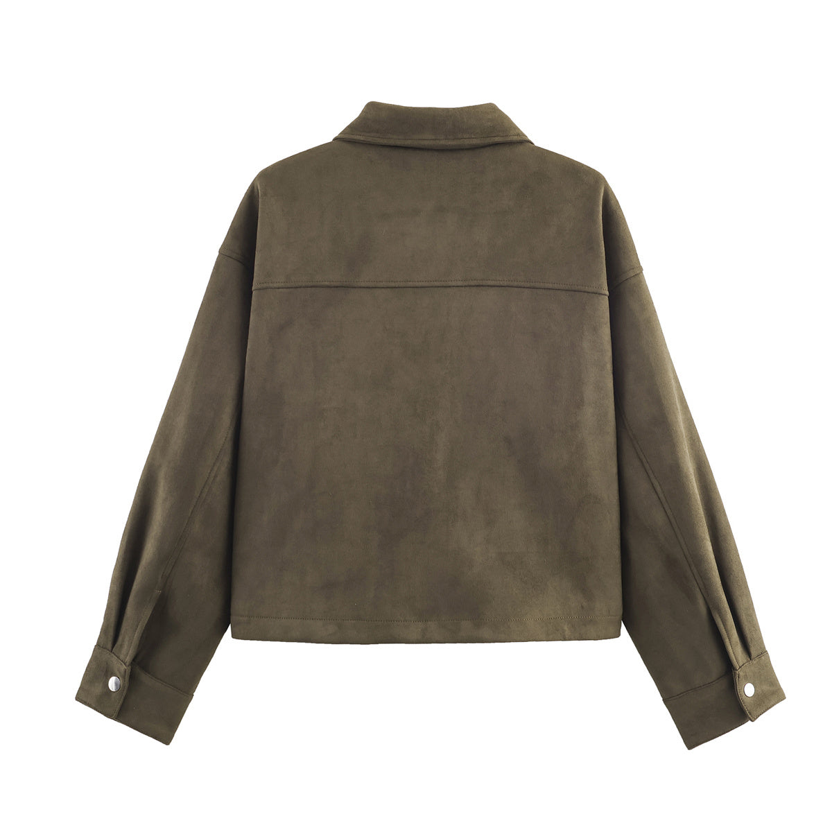 Women's new fashion casual suede texture lapel jacket Coat