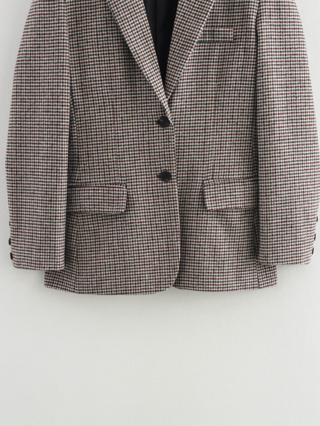 Women's casual single breasted checkered Blazer Coat