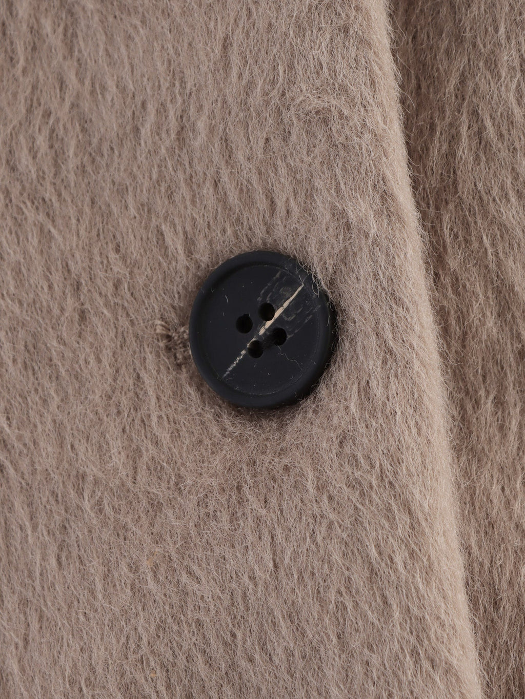 Women's short round neck wool blend Coat