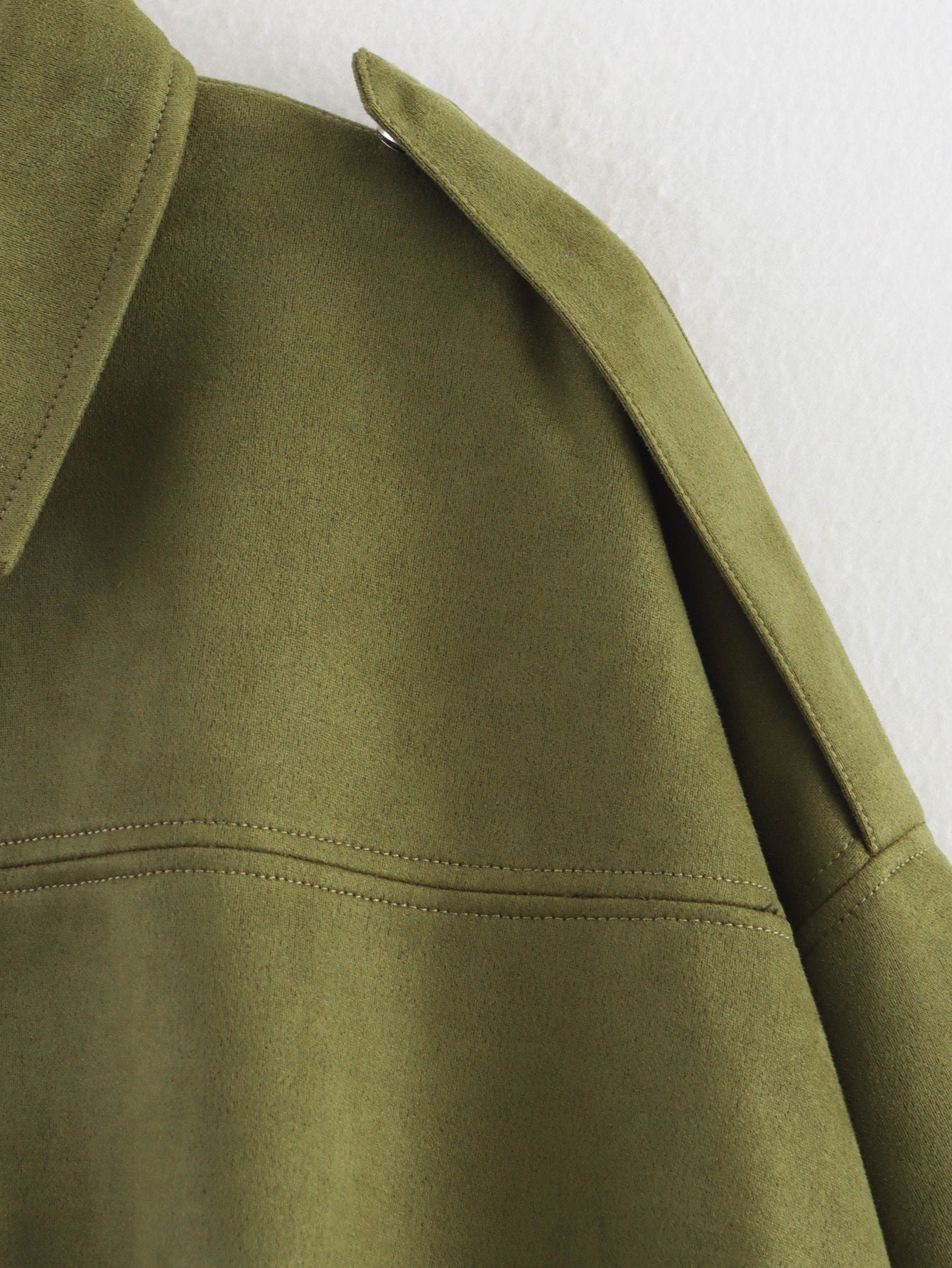 Women's casual suede texture pilot jacket Coat